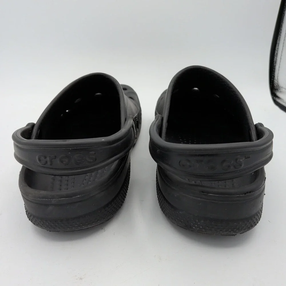 Crocs Baya Clog Mens 11 Black Slip On Comfort Water Shoes Sandals 10126